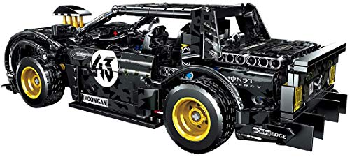 LAKIOMZ Muscle Car Baustein Modell 823pcs Pull Back Racing Car Bricks Modell für Technic Ford Mustang Hoonigan… – Bild 4