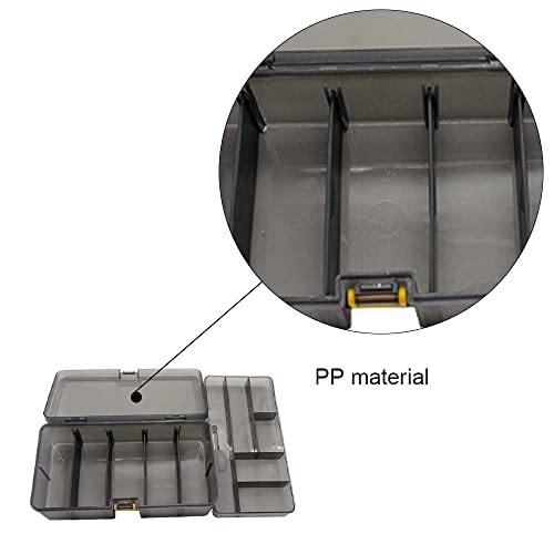 Fishing Tackle Box 2 Layer Fishing Lure Hook Tackle Box Detachable Fishing Tackle Storage Organizer Box for Storing Swivels Jigs Hooks Sinker - Image 3