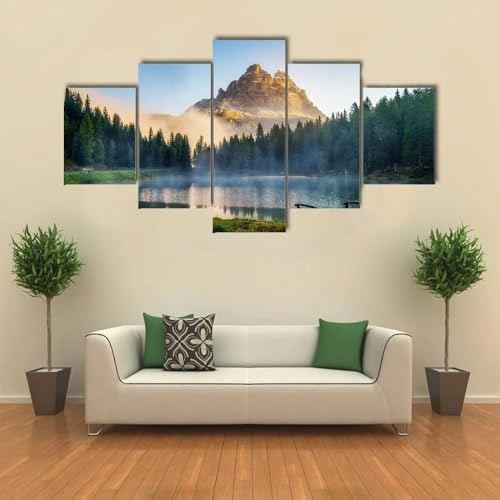 Tableau Décoration Murale Paysage Montagne pour Grand Salon et Chambre Cosy