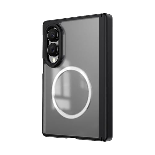 CYBERGARAGE�E�݊��i Galaxy Z Fold8 �Ή� �P�[�X �ϏՌ� �J�o�[ �܂肽���݌^ �����K���X�t�B�����t�� Qi�[�d ���C�����X�[�d�Ή� �t�H�[���h8 �������(�u���b�N) [���s�A���i]