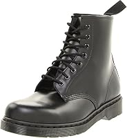 Dr. Martens Unisex 1460 Mono 8-Eye Boot, Black Smooth Leather, UK 4/US M5W6
