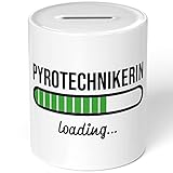 JUNIWORDS Spardose Sparbüchse, Pyrotechnikerin Loading (6212401)