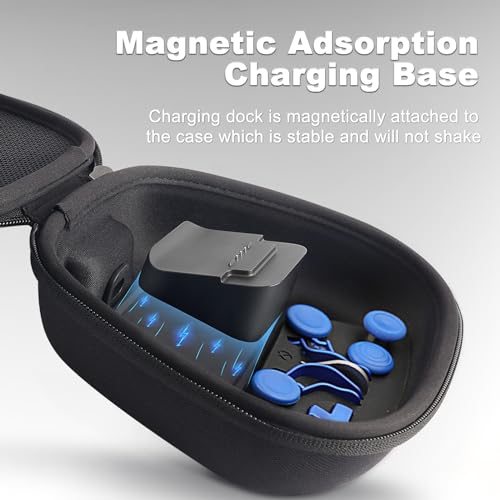 Image of Complete Component Pack for Xbox Elite Controller Series 2 - Accessories Includes 1 Controller Carrying Case, 1 Charging Dock, 4 Thumbsticks, 4 Paddles, 1 Adjustment Tool and 1 Charging Cable(BLUE)