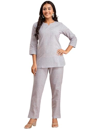 Image of feranoid Women Full Sleeves Cotton Nightsuits