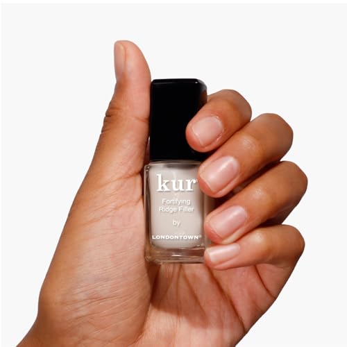 londontown kur nail ridge filler - smoother - strengthener - filler for damaged uneven nails - fortifying self leveling base vegan cruelty free paraben free 04 fl oz