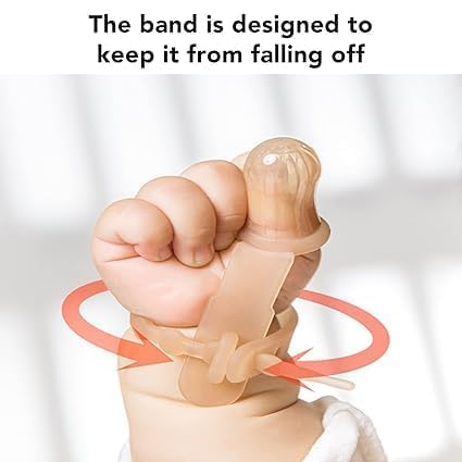 Stop Thumb Sucking Baby - Thumb Sucking Stop Adjustable Thumb Guard Soft Silicone Thumb Sucking Treatment Baby Child Finger Guard (with out box) (NANOSILVER) - Image 2 thumbnail