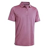 Mens Golf Shirts Moisture Wicking Dry Fit Short Sleeve Performance Sport Stripe Golf Polo Shirts for Men