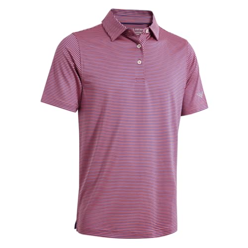 Image of Men's Golf Polo Shirts Short Sleeve Striped Performance Moisture Wicking Dry Fit Golf Shirts for Men
