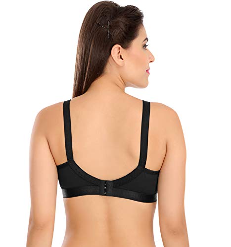 Image of SONA Women's Cotton Non-Padded Wire Free Minimiser Minimizer Bra