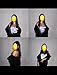 TOPONSKY Furry Winter Jackets Faux Fur Women Pinot Fuzzy Fashion Coat Black L