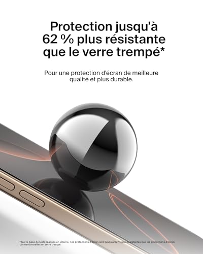 Protection décran BELKIN InvisiGlass iPhone 16 Pro Antirayure 029 mm - vue 6
