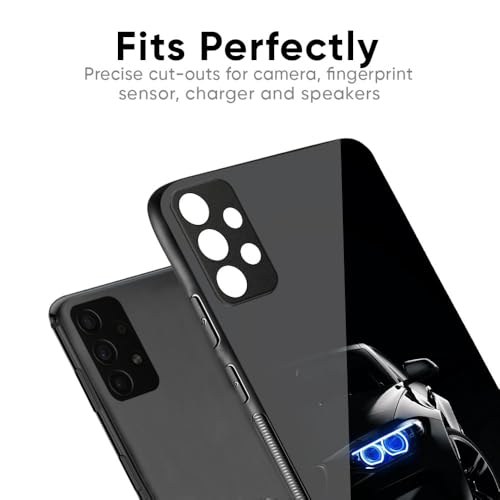 Image of Printed Tempered Glass Back Case Cover Compatible with iQOO Neo 10 5G - Car in Dark Real Real Glass case