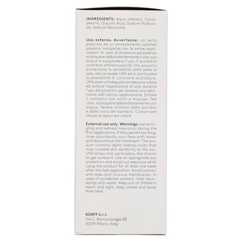Korff Antiage Gly Roztwór złuszczający z kompleksem kwasu glikolowego, wspomaga odnowę skóry, dla wszystkich rodzajów skóry, opakowanie 100ml