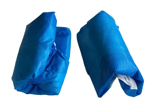 TIGA-MED Überschuhe 9,2 g extra stark | Einweg Schuhüberzieher aus CPE mit Vliesverstärkung | Extrem reißfest, rutschhemmend & wasserdicht | Blau | für Klinik, Industrie & Handwerk (50)