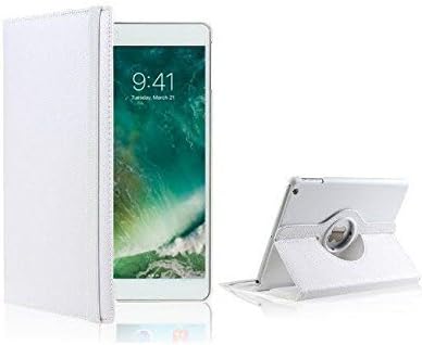 Apple iPad 9.7" 2017/2018 iPad Air 1 Case, RKINC 360 Degree Rotating Stand Case Cover with Auto Sleep/Wake Feature for iPad 9.7" 2017 and iPad Air 1 This case is for Apple iPad 9.7" 2017 (White)