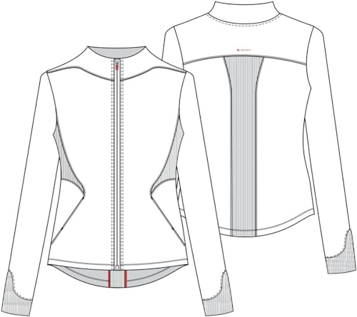 Veste zippée Cherokee Infinity IN320A à coutures structurées et 2 poches - 7