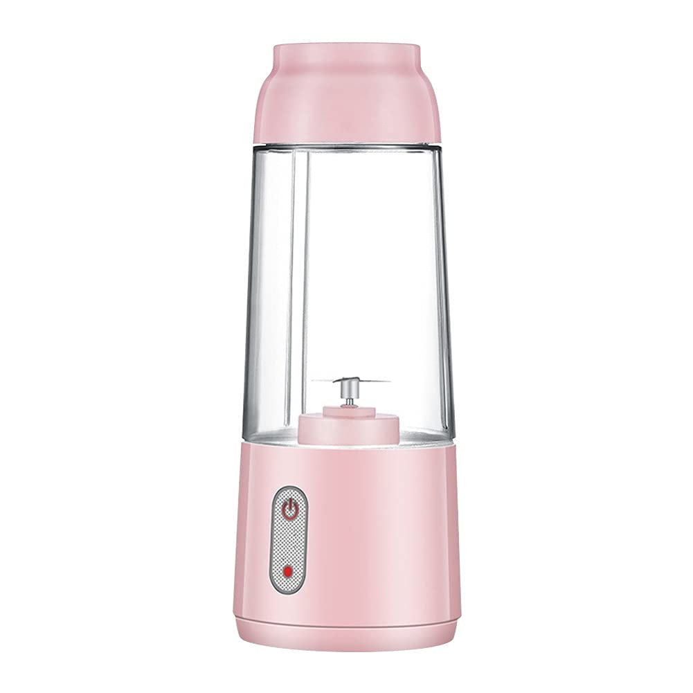 Mini Spremiagrumi Elettrico Portatile - Frullatore USB Ricaricabile, 450ml, 12 Lame, Verde