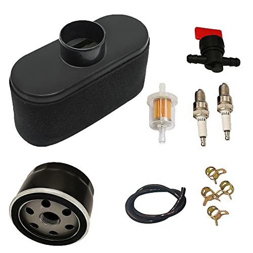Quaprodur 11013-7047 Air Filter W/ 49065-7007 Oil Filter Kit Replacement for Kawasaki FR651V FR730V FS481V FS541V FS600V FS730V Engine Lawn Mower Tractor