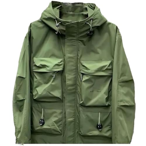 Chaqueta táctica para hombre con bolsillo práctico y cremallera EN8
