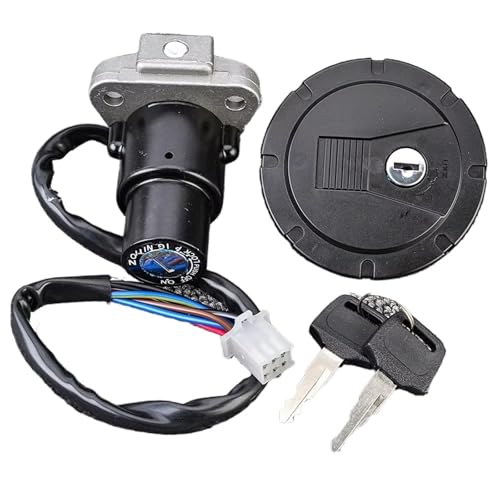Interruptor de encendido 27005-1103 para moto Kawasaki KMX125 con tapón y llaves de cerradura
