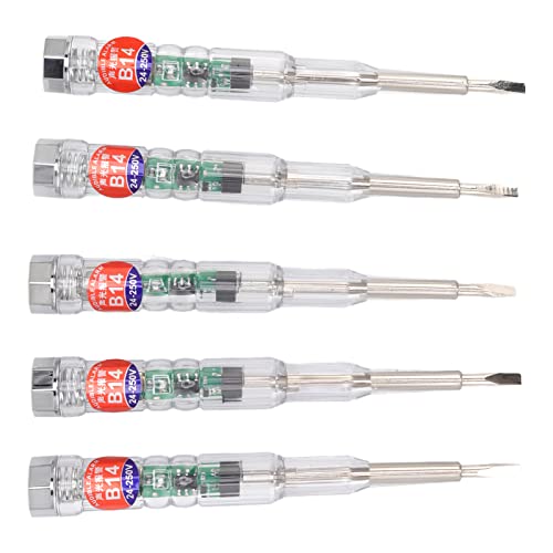 Detector de Tensión 24-250V, Bolígrafo Probador Eléctrico con Alarma LED, Detección No Contacto para Circuitos, Herramienta Seguridad para Electricistas y Uso Doméstico