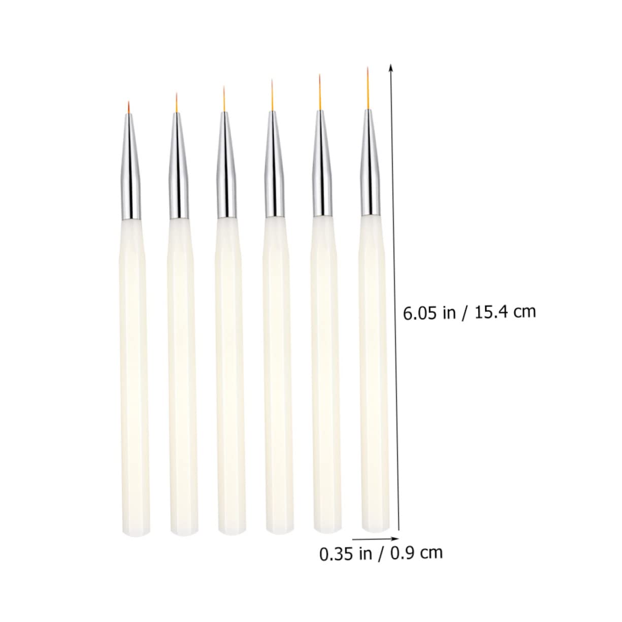 FRCOLOR 18pezzi Pennelli Per Nail Art Pennelli Manicure Per Disegni Unghie Per Nail Art Flessibili e Facili Da Usare Per Creazioni Uniche e Chic