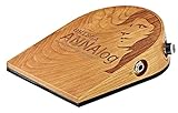 Ortega Guitars Analoge Stomp Box – Bass Effektpedal für Gitarristen, Singer, Songwriter – Analoges Percussion Sample – Kirschholz, Natur (ANNAlog)