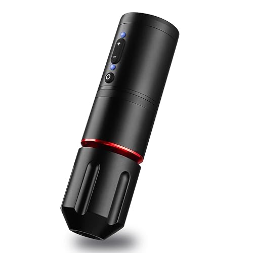 Xnet Typhoon - Pistola de tatuaje inalámbrica con pantalla LED digital, 2000 mAh, fuente de alimentación de tatuaje, motor sin núcleo, cartucho de