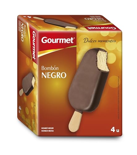 Marca Blanca - Gourmet, Helado Bombón Negro, 4x120ml