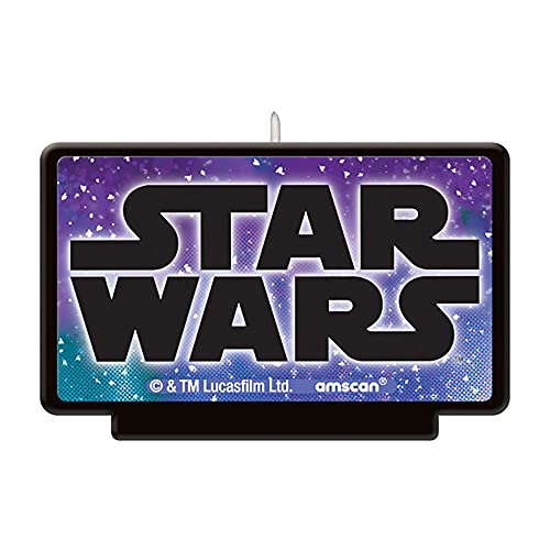 Multicolor Star Wars Galaxy of Adventures Birthday Candle - 4.5", 1 Piece - Perfect for Galactic Celebration Cake Decorations