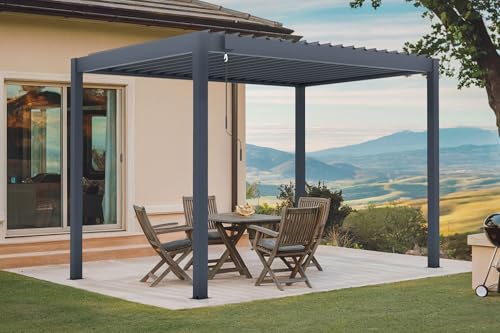 Pérgola bioclimática autoportante Cazeboo Piana 3x2m,...