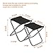 Gonex Folding Camping Stool, Lightweight & Portable Sturdy Chair for Picnic Camping Hiking Backpacking, Compact Traveling Foot Stool, Large Gray