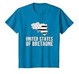 Drapeau des États-Unis de Bretagne Bretagne Cadeau Humour T-Shirt