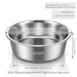 Non-Slip Stainless Steel Dog Bowls, 95 oz / 11.7 Cup, 2 Pack | Spill-Proof, Non-Slip Silicone Base for Large to Giant Dogs, Dishwasher Safe, Silver - Image 2