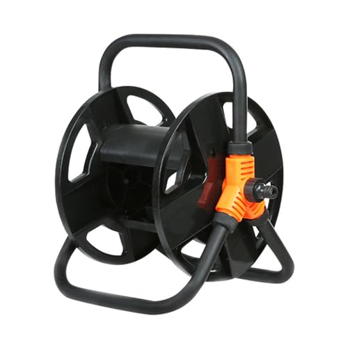 Carrete de manguera de jardín, estante de manguera de agua, rollo de 20 m, estante de almacenamiento de tuberías, carrete de cuerda, estante de almacenamiento de jardín, gestión de jardín