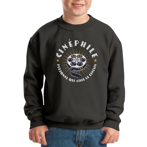 Sweatshirt enfant cinéphile pull cinéma Hollywood vêtement série TV ado