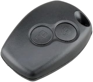 OGGIPRO Boitier de clé 2 Boutons sans Lame Compatible avec Renault Clio 3, Twingo 2, Master 3, Kangoo 2, Trafic et Modus | Coque de Clef Plip Voiture Utilitaire Télécommande