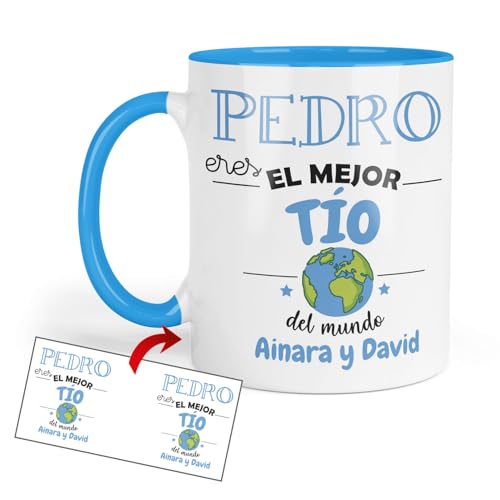 Kembilove Caneca do tio personalizada | Presente original para o tio | Detalhe personalizável aniversário Natal amigo invisível família | Canecas personalizadas Tipos | Cerâmica 350 ml