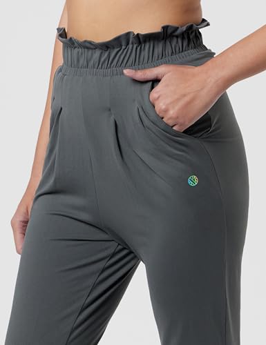 Image of Van Heusen Women High Rise Ruffle Regular Fit Pants