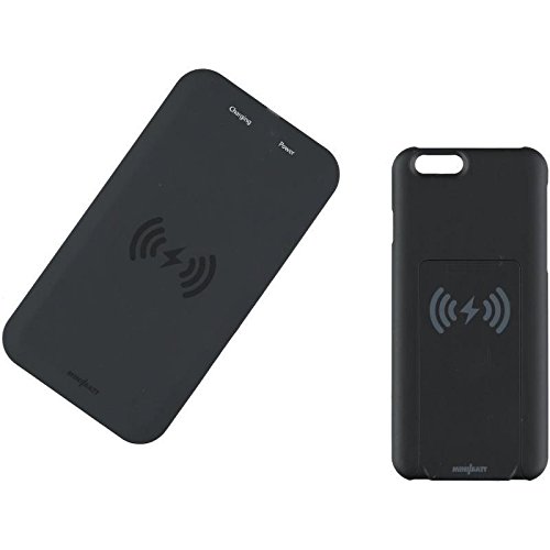 Pack de MiniBatt con cargador inalámbrico Qi  Wireless Charge + Receptor para iPhone 6 (funda/carcasa protectora)
