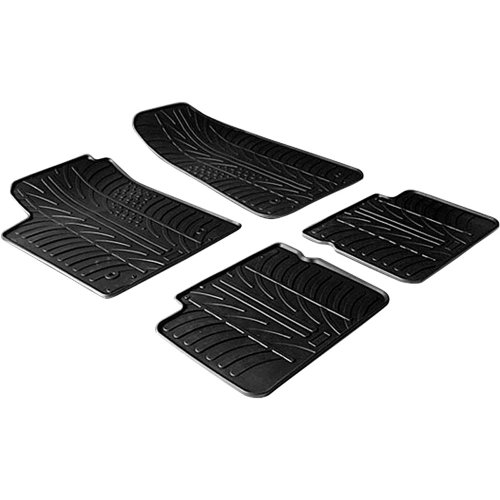 Tapis de caoutchouc pour Fiat Bravo et Lancia Delta protégeant la moquette de la boue