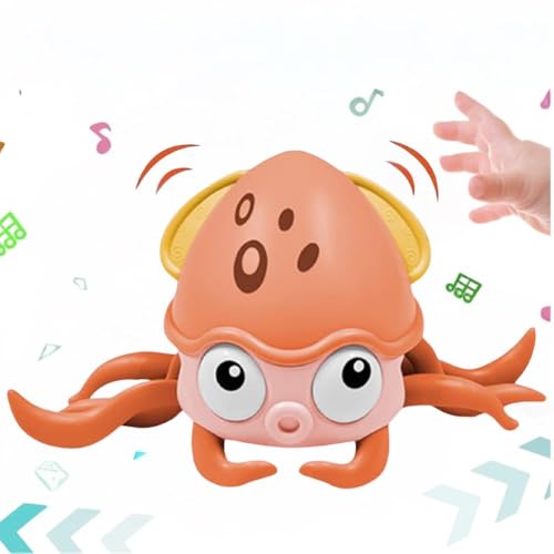 Image of Swimming Bath Toys for Toddlers | Amphibian Octopus Pull Along Bath Toy | Colorful Bathtub & Pool Toys | Fun & Educational Water Play for 1-3 Year Olds (Multicolor)