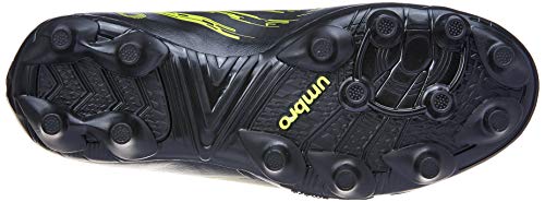 Chuteira Campo Acid II Jr, Umbro, Criança Unissex, Preto/Verde Limão, 33