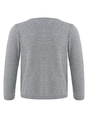 Sholeno Kids Girls Knit Long Sleeve Bolero Cardigan Button Down Stretch Sweater Daily Casual Shawl2