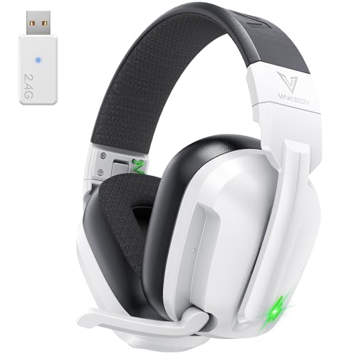 Image of Vakedy Wireless Gaming Headset for PS5,PS4,PC,Switch, 2.4GHz USB & BT 5.4