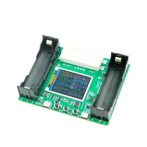 18650 Type-C LCD 4/1�`�����l���f�B�X�v���C �o�b�e���[�e�ʃe�X�^�[ MAh ���`�E���f�W�^���o�b�e���[���o���W���[�� �o�b�e���[�e�X�g�p(2 channel)