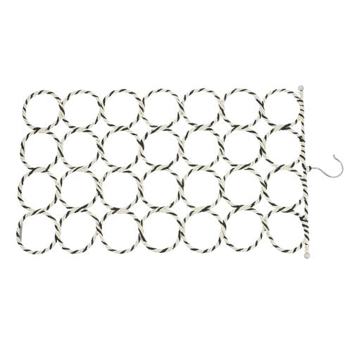 BESPORTBLE Organizador de Pañuelos y Bufandas Ligero y Compacto Perchero Multifuncional con Anillos para Colgar Corbatas y Fulares Ahorro de Espacio para Armarios y Puertas Color Aleatorio