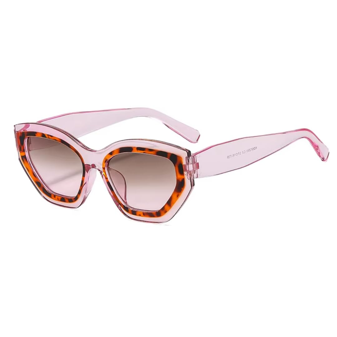 Gafas de sol para hombre y mujer, diseño retro de leopardo, UV400