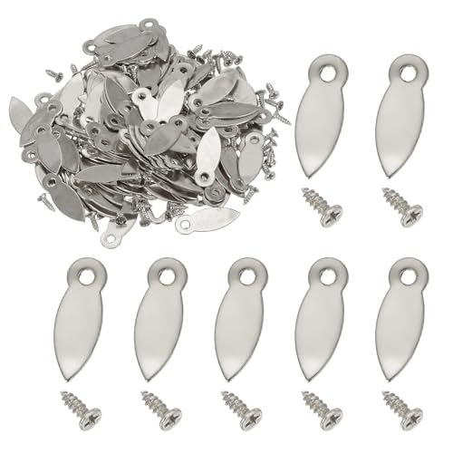 Image of uxcell 120pcs Picture Frame Backing Clips, 0.98 inch Photo Frame Turn Buttons Fasteners Hardware Corner Clip with 120pcs Screw for Hanging Pictures Craft Drawings, Melon-Seed Shaped Silver