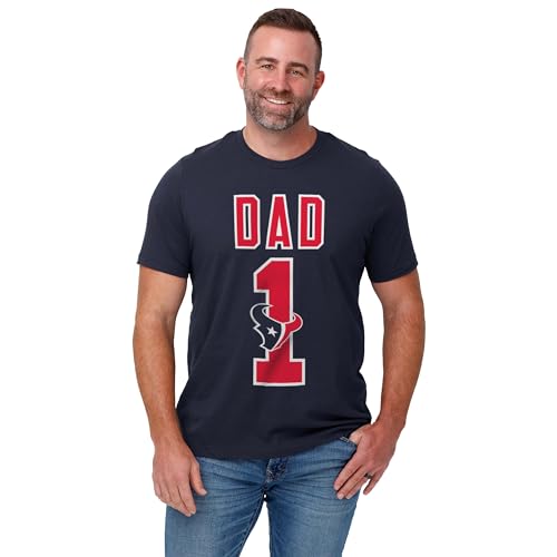 Image of FOCO NFL Mens NFL Team Logo Tee Shirt #1 Dad T-Shirt